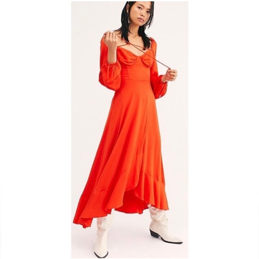 Free People High/Low Red Dress